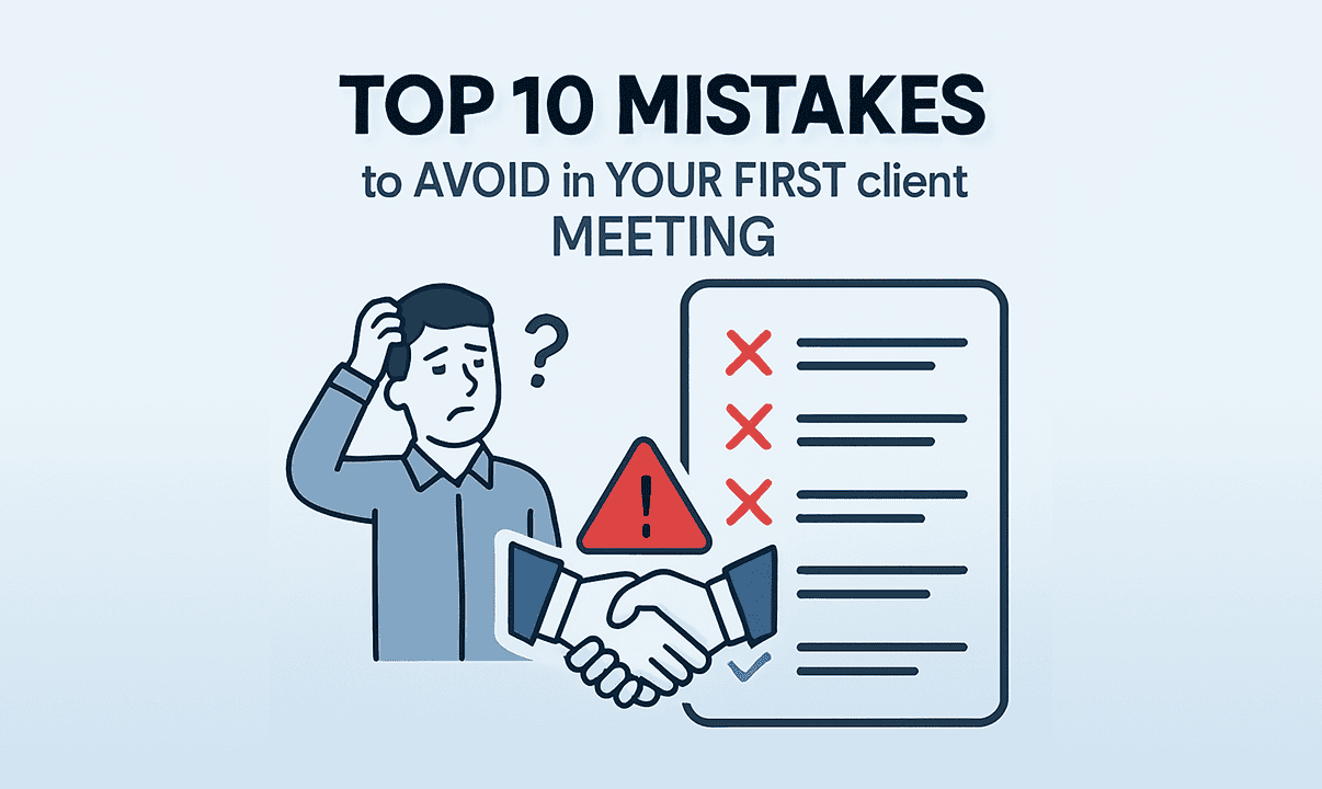 Top 10 Mistakes to Avoid in Your First Client Meeting