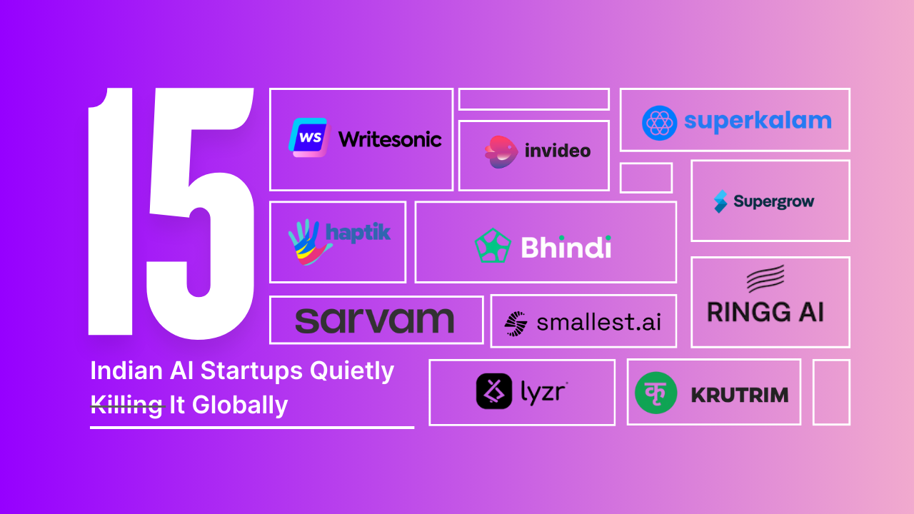 Beyond the Hype: 15 Indian AI Startups Quietly “Killing It” Globally